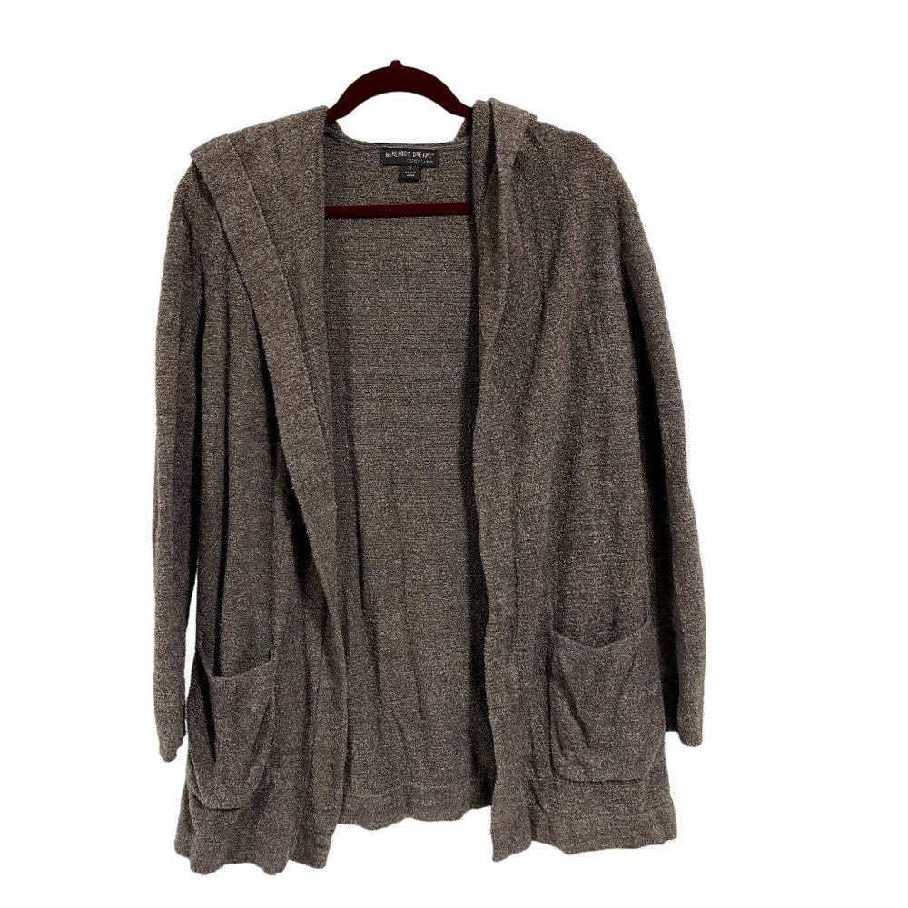 Barefoot‎ Dreams CozyChic Ultra Lite Hooded Resort Open Cardigan Size S